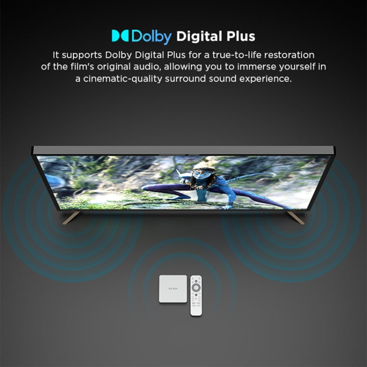Kickpi KP1 Dual Band WiFi 4K HD Android TV Box, RAM:2GB+32GB(EU Plug) - Amlogic S905 by buy2fix | Online Shopping UK | buy2fix