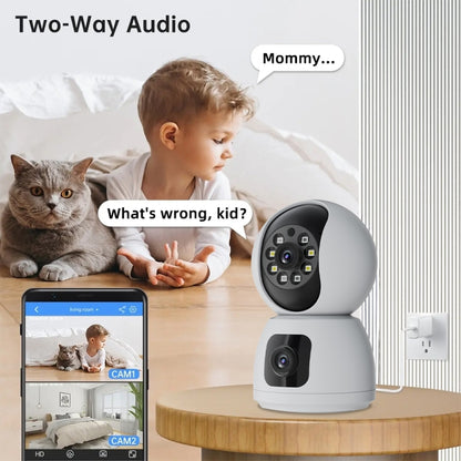 Y6203 4MP Zoom HD Indoor Waterproof Smart WiFi Camera, Specification:US Plug(White) - Wireless Camera by buy2fix | Online Shopping UK | buy2fix