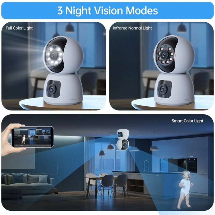 Y6203 4MP Zoom HD Indoor Waterproof Smart WiFi Camera, Specification:US Plug(White) - Wireless Camera by buy2fix | Online Shopping UK | buy2fix