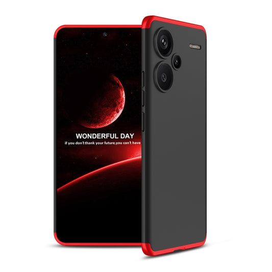 For Xiaomi Redmi Note 13 Pro+ 5G GKK Three Stage Splicing Full Coverage PC Phone Case(Black Red) - Xiaomi Cases by GKK | Online Shopping UK | buy2fix