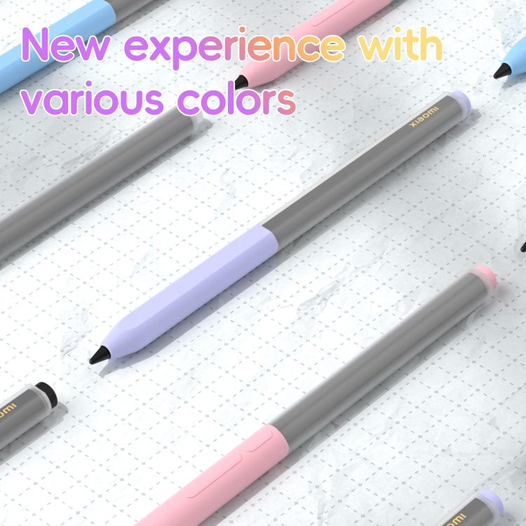For Xiaomi Focus Pen III Stylus Pen Jelly Style Translucent Silicone Protective Case(Lavender) - Pencil Accessories by buy2fix | Online Shopping UK | buy2fix