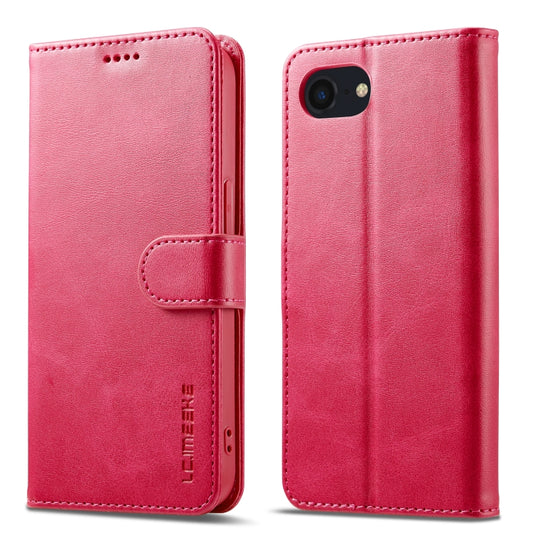 LC.IMEEKE Calf Texture Horizontal Flip Leather Case For iPhone SE 2024(Red) - More iPhone Cases by LC.IMEEKE | Online Shopping UK | buy2fix
