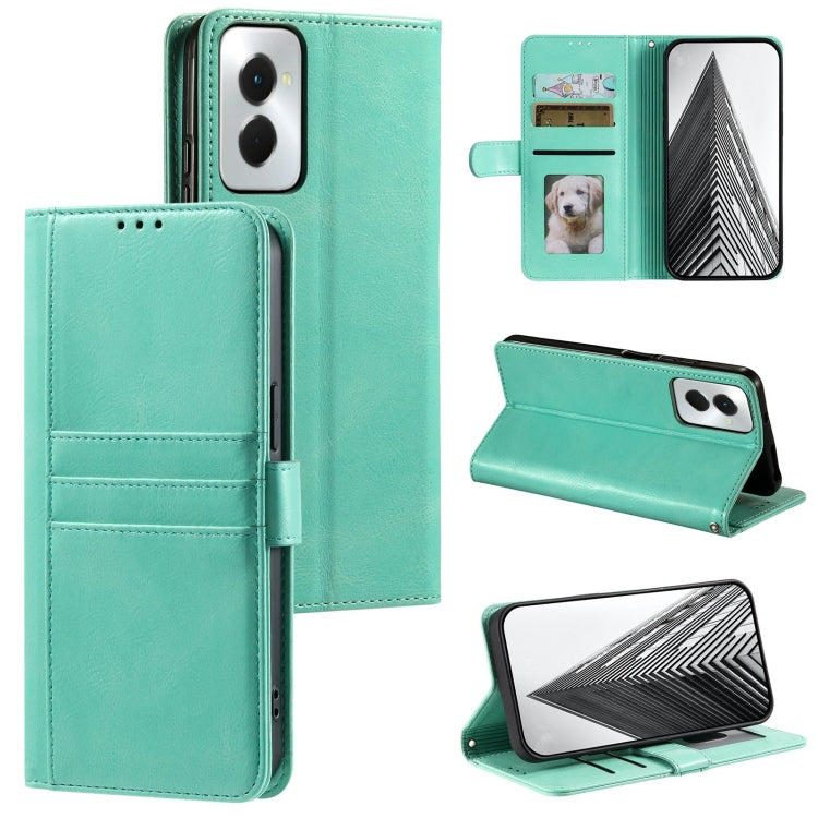 For Motorola Moto G Power 2024 Simple 6-Card Wallet Leather Phone Case(Green) - Motorola Cases by buy2fix | Online Shopping UK | buy2fix