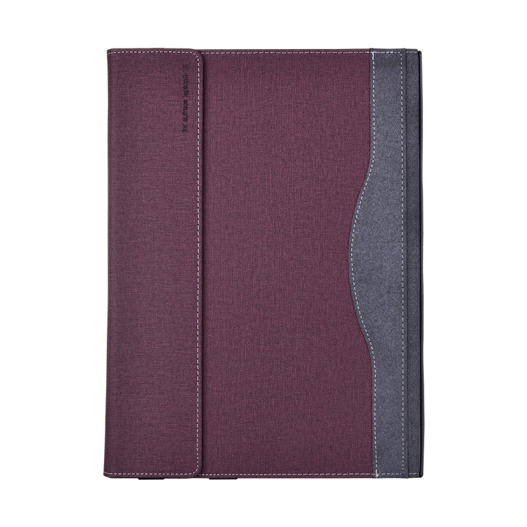 For Lenovo ThinkPad X1 Yoga Gen 5 Cloth Texture Laptop Leather Protective Case(Wine Red) - Other by buy2fix | Online Shopping UK | buy2fix