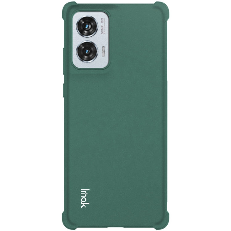 For Motorola Edge 50 Fusion 5G imak Shockproof Airbag TPU Phone Case(Matte Green) - Motorola Cases by imak | Online Shopping UK | buy2fix