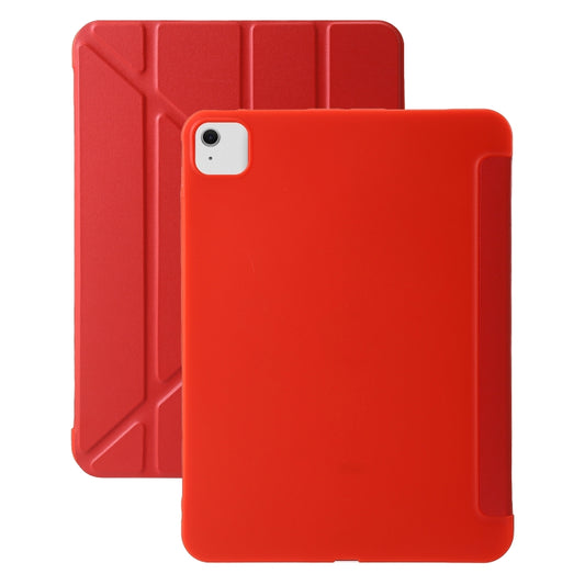 For iPad Air 13 2024 TPU Deformation Flip Leather Tablet Case with Holder(Red) - iPad Air 13 2024 Cases by buy2fix | Online Shopping UK | buy2fix