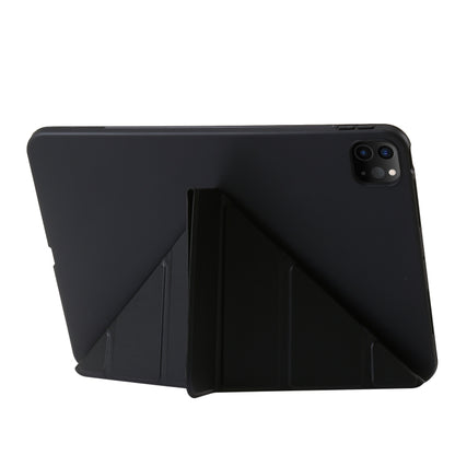 For iPad Pro 13 2024 TPU Deformation Flip Leather Tablet Case with Holder(Black) - iPad Pro 13 2024 Cases by buy2fix | Online Shopping UK | buy2fix