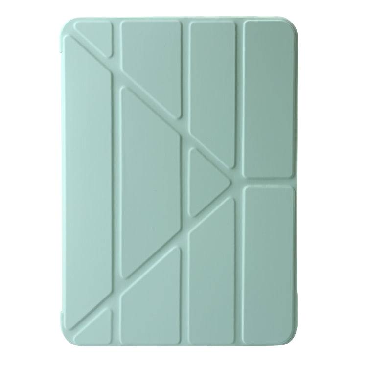 For iPad Pro 13 2024 TPU Deformation Flip Leather Tablet Case with Holder(Mint Green) - iPad Pro 13 2024 Cases by buy2fix | Online Shopping UK | buy2fix