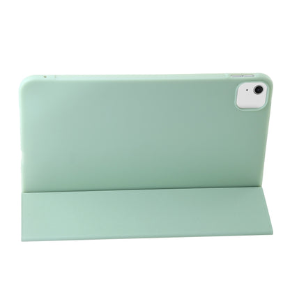 For iPad Air 13 2024 Three-fold Holder Flip Tablet Leather Case(Mint Green) - iPad Air 13 2024 Cases by buy2fix | Online Shopping UK | buy2fix