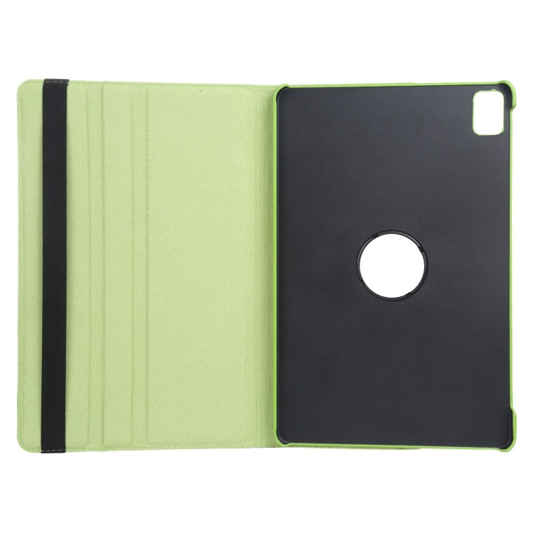 For iPad Air 11 2024 360 Degree Rotation Litchi Texture Leather Tablet Case with Holder(Green) - iPad Air 11 2024 Cases by buy2fix | Online Shopping UK | buy2fix