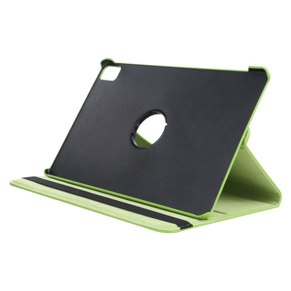 For iPad Pro 11 2024 360 Degree Rotation Litchi Texture Leather Tablet Case with Holder(Green) - iPad Pro 11 2024 Cases by buy2fix | Online Shopping UK | buy2fix