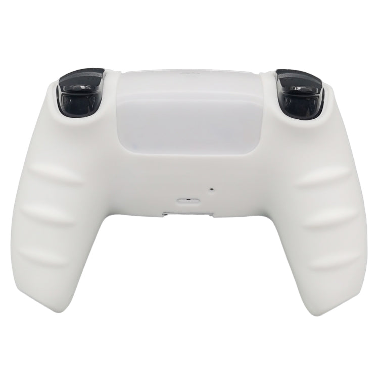 For Sony PS5 Silicone Gamepad Protective Case(White) - Cases by buy2fix | Online Shopping UK | buy2fix