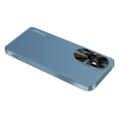For OPPO A3 Pro AG Frosted Electroplating Acrylic Phone Case(Navy Blue) - OPPO Cases by buy2fix | Online Shopping UK | buy2fix