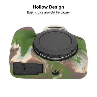 For Canon EOS R100 Glossy Soft Silicone Protective Case(Camouflage) - Protective Case by buy2fix | Online Shopping UK | buy2fix