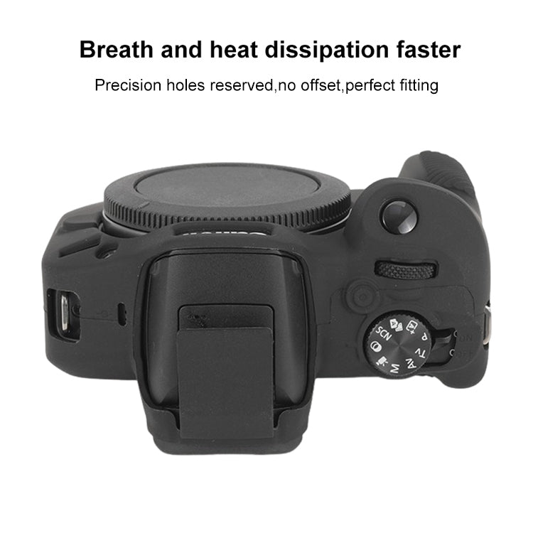 For Canon EOS R100 Glossy Soft Silicone Protective Case(Black) - Protective Case by buy2fix | Online Shopping UK | buy2fix