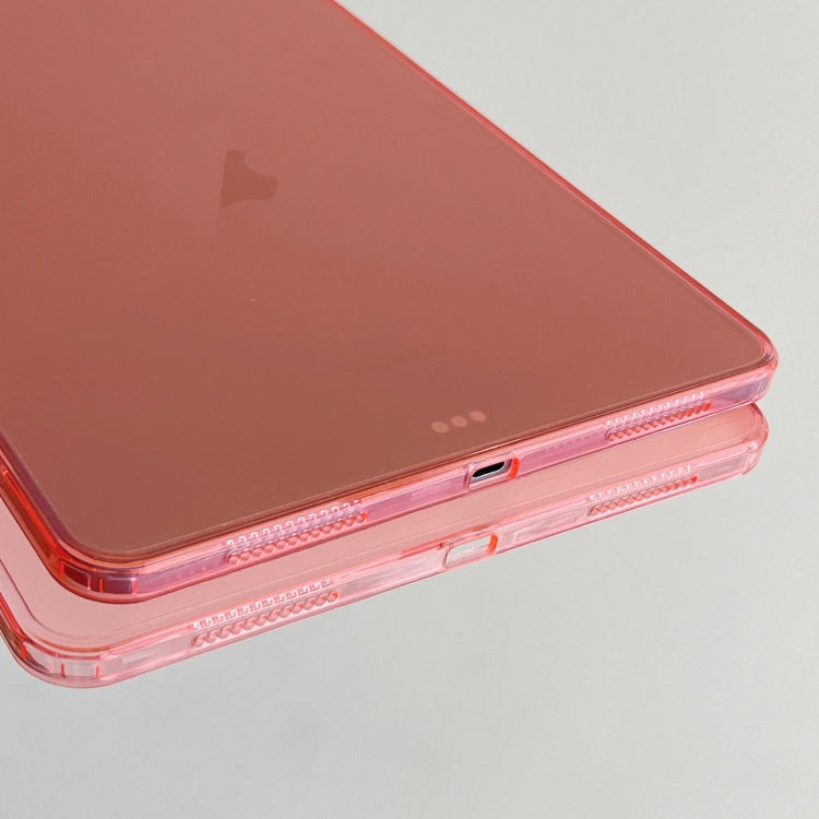 For iPad Air 13 2024 / Pro 12.9 2022  Skin-feeling Crystal Clear Acrylic Tablet Case(Pink) - iPad Pro 12.9 (2022/2021) Cases by buy2fix | Online Shopping UK | buy2fix