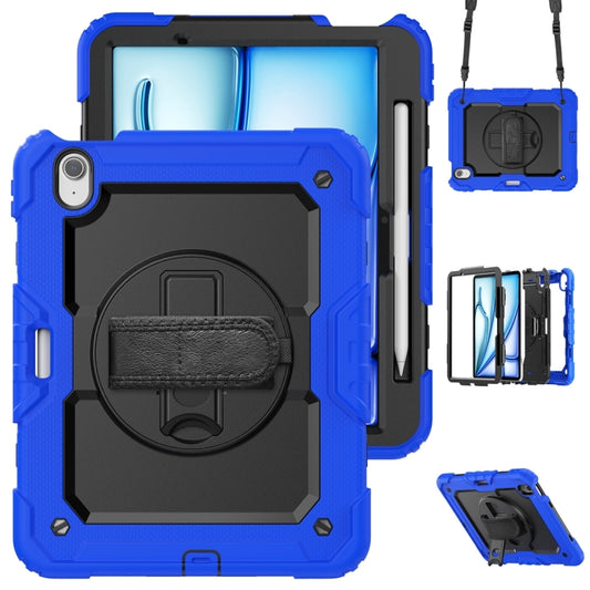 For iPad Air 11 2024 Silicone + PC Tablet Protective Case(Black+Dark Blue) - iPad Air 11 2024 Cases by buy2fix | Online Shopping UK | buy2fix