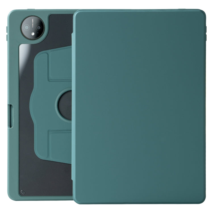 For Huawei MatePad Pro 11 2022 / 2024 Acrylic 360 Degree Rotation Holder Tablet Leather Case(Dark Green) - More Tablet Cases by buy2fix | Online Shopping UK | buy2fix