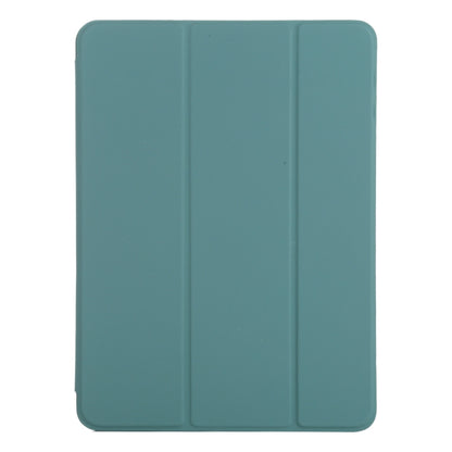 For iPad Pro 11 2024 Double-sided Clip Non-buckle Magnetic PU Smart Tablet Case(Green) - iPad Pro 11 2024 Cases by buy2fix | Online Shopping UK | buy2fix