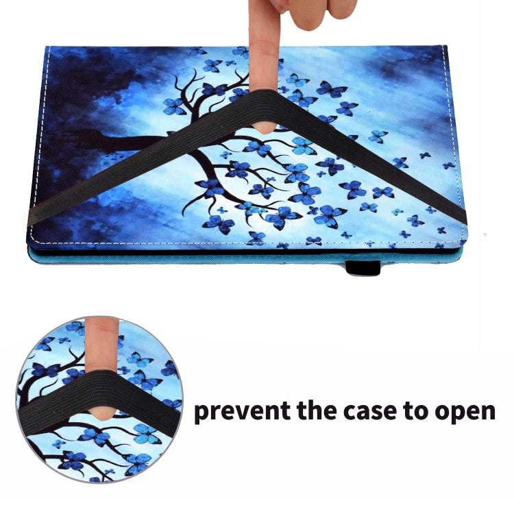 For iPad Pro 11 2024 Painted Elastic Band Smart Leather Tablet Case(Butterfly Tree) - iPad Pro 11 2024 Cases by buy2fix | Online Shopping UK | buy2fix