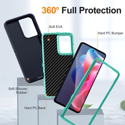 For Motorola Moto G Play 5G 2024 Life Waterproof Rugged PC + Silicone Phone Case(Dark Blue + Light Blue) - Motorola Cases by buy2fix | Online Shopping UK | buy2fix