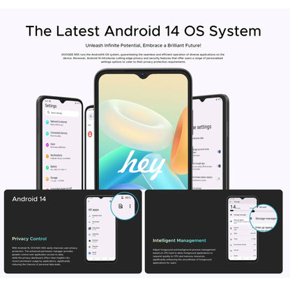 DOOGEE N55, 4GB+128GB, 6.56 inch Android 14 Spreadtrum T606 Octa Core, Network: 4G(Natural) - DOOGEE by DOOGEE | Online Shopping UK | buy2fix