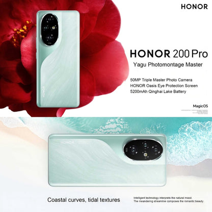 Honor 200 Pro, 12GB+256GB, Screen Fingerprint Identification, 6.78 inch MagicOS 8.0 Snapdragon 8s Gen 3 Octa Core, Network: 5G, NFC, OTG(Silver White) - Honor by Huawei | Online Shopping UK | buy2fix