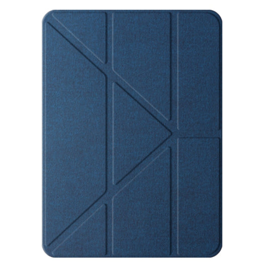 For iPad Pro 11 2024 Mutural Multi-fold Smart Leather Tablet Case(Blue) - iPad Pro 11 2024 Cases by Mutural | Online Shopping UK | buy2fix