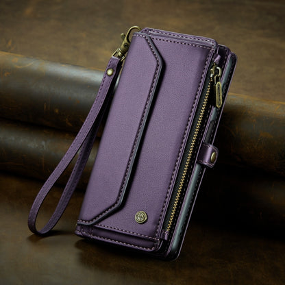 For Samsung Galaxy A15 CaseMe C36 Card Slots Zipper Wallet RFID Anti-theft Leather Phone Case(Purple) - Galaxy Phone Cases by CaseMe | Online Shopping UK | buy2fix