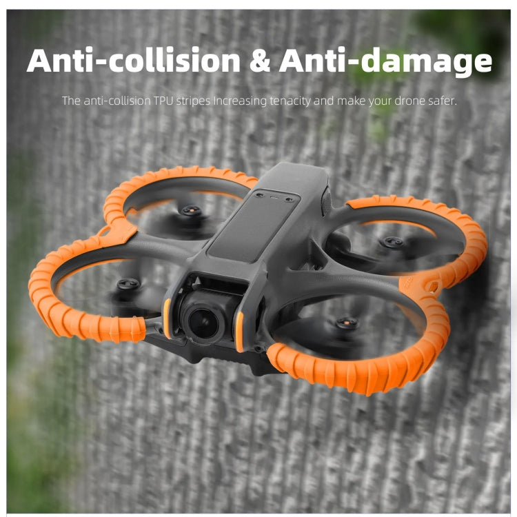 For DJI Avata 2 Sunnylife Drone Anti-Collision Protective Cover Propeller Ring Stripes(Orange) -  by Sunnylife | Online Shopping UK | buy2fix