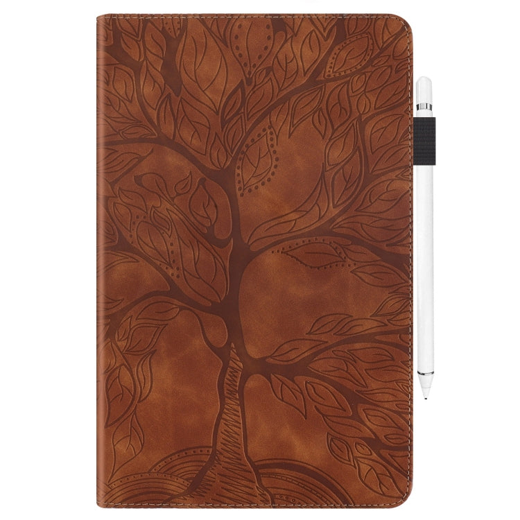 For iPad Pro 11 2024 Tree Life Series Embossed Smart Leather Tablet Case(Brown) - iPad Pro 11 2024 Cases by buy2fix | Online Shopping UK | buy2fix