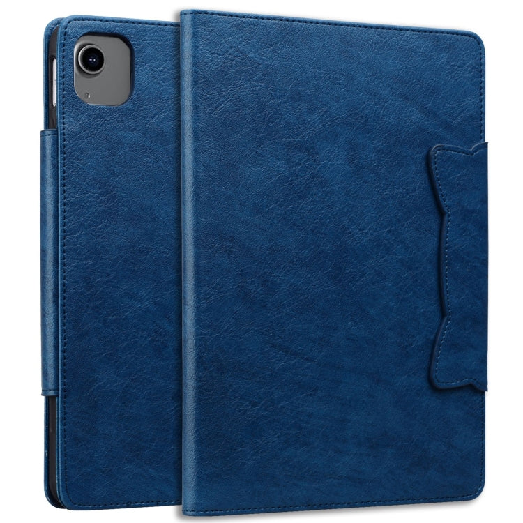 For iPad Air 11 2024 / Air 5 / Air 4 Cat Buckle Leather Smart Tablet Case(Royal Blue) - iPad Air 11 2024 Cases by buy2fix | Online Shopping UK | buy2fix