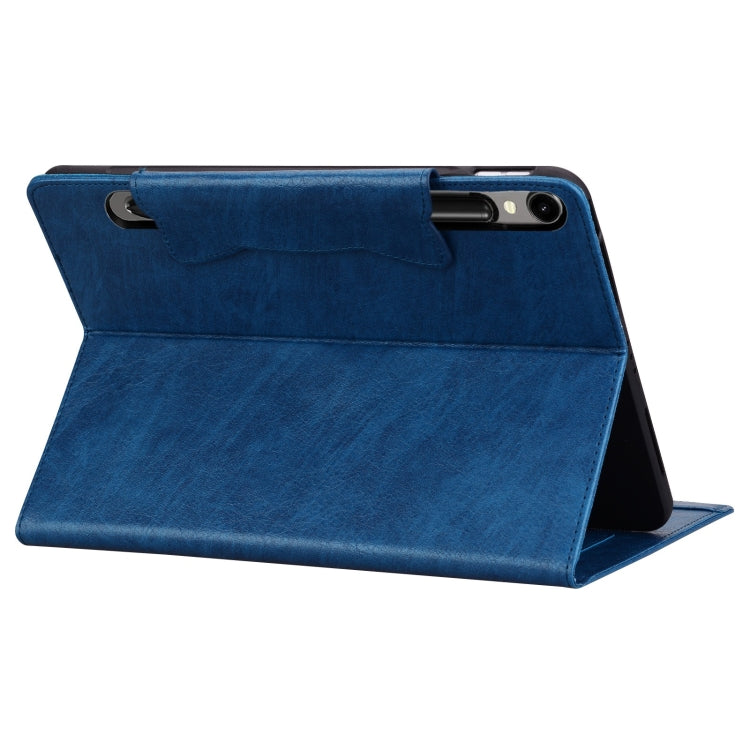 For Samsung Galaxy Tab S9 FE / S9 / S8 / S7 Cat Buckle Leather Smart Tablet Case(Royal Blue) - Galaxy Tab S9 Cases by buy2fix | Online Shopping UK | buy2fix