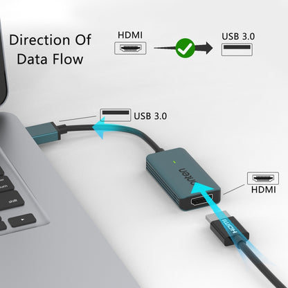 Onten US331 USB Video Capture Card, Length:1.3m(Green) - Video Capture Solutions by Onten | Online Shopping UK | buy2fix