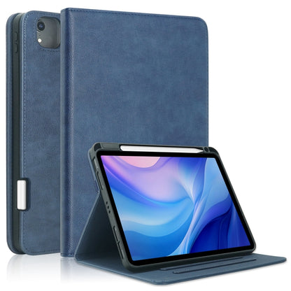 For iPad Air 11 2024 / Pro 11 2022 Front Stand Smart TPU Leather Tablet Case(Dark Blue) - iPad Air 11 2024 Cases by buy2fix | Online Shopping UK | buy2fix