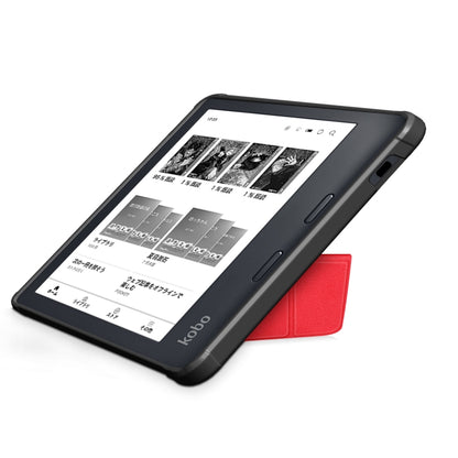 For Kobo Libra Colour 2024 Solid Color Deformation TPU Leather Smart Tablet Case(Red) - Others by buy2fix | Online Shopping UK | buy2fix