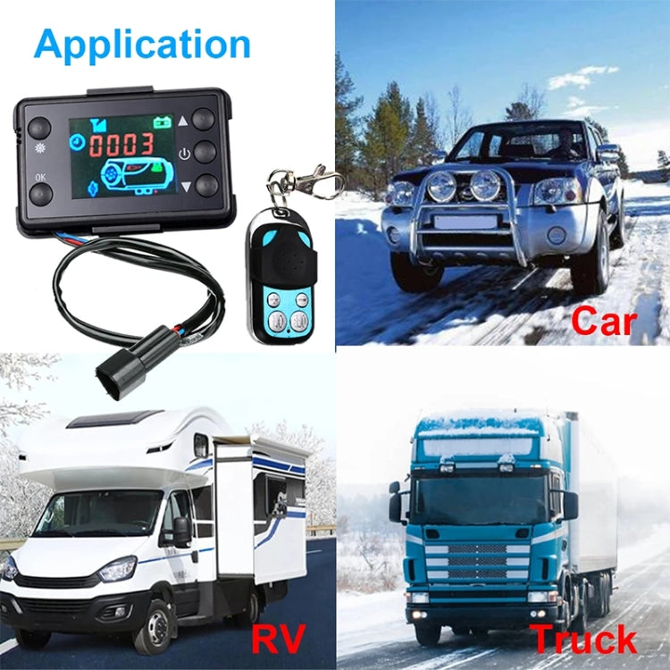 Car 12V / 24V Parking Heater LCD Monitor Switch with Remote Controller(Black) - Engine Fittings by buy2fix | Online Shopping UK | buy2fix