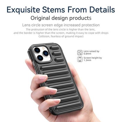 For iPhone 16 Pro Capsule Series Candy Color TPU Phone Case(Transparent Grey) - iPhone 16 Pro Cases by buy2fix | Online Shopping UK | buy2fix