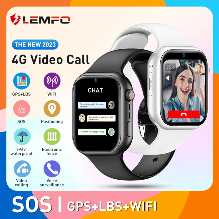 LEMFO K20 1.81 inch Children Sport Smart Watch, Support Video Call / Message Notification / GPS / WiFi / AI(Silver) - Smart Watches by LEMFO | Online Shopping UK | buy2fix