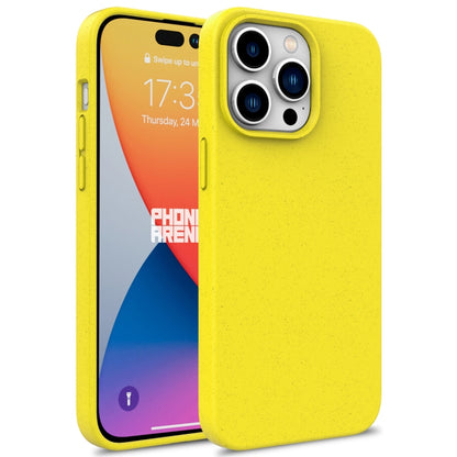 For iPhone 16 Pro Wheat Straw TPU Phone Case(Yellow) - iPhone 16 Pro Cases by buy2fix | Online Shopping UK | buy2fix