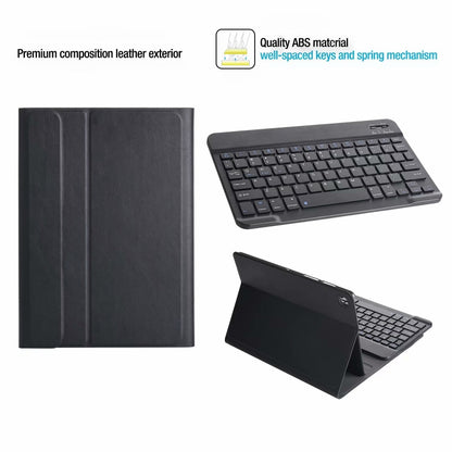 ST500 For Samsung Galaxy Tab A7 T500/T505 10.4 inch 2020 Ultra-thin Detachable Bluetooth Keyboard Leather Tablet Case with Stand & Sleep Function & Backlight(Gold) - Samsung Keyboard by buy2fix | Online Shopping UK | buy2fix