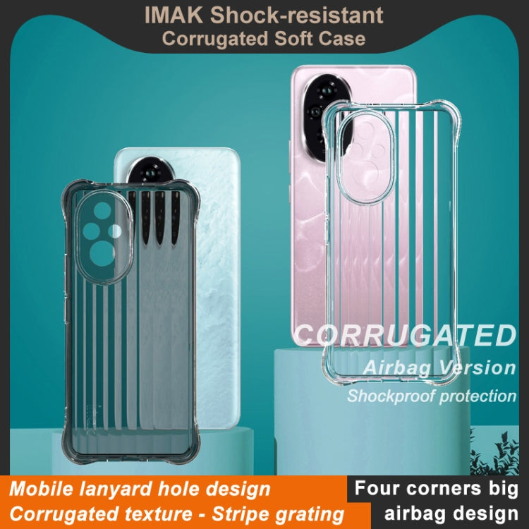 For Honor 200 IMAK Corrugated Texture Airbag TPU Phone Case(Transparent) - Honor Cases by imak | Online Shopping UK | buy2fix