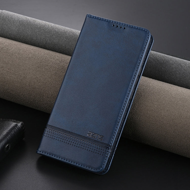 For Samsung Galaxy S24 FE 5G AZNS Magnetic Calf Texture Flip Leather Phone Case(Dark Blue) - Galaxy S24 FE 5G Cases by AZNS | Online Shopping UK | buy2fix