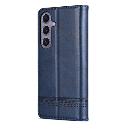 For Samsung Galaxy S25+ 5G AZNS Magnetic Calf Texture Flip Leather Phone Case(Dark Blue) - Galaxy S25+ 5G Cases by AZNS | Online Shopping UK | buy2fix