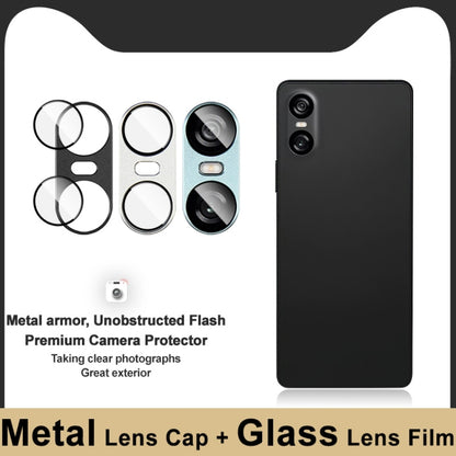 For Sony Xperia 10 VI IMAK Metal Armor Premium Camera Protector Film(Silver) - Other by imak | Online Shopping UK | buy2fix