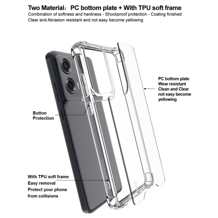 For Motorola Moto G Stylus 5G 2024 IMAK Space Shield PC + TPU Airbag Shockproof Phone Case(Transparent) - Motorola Cases by imak | Online Shopping UK | buy2fix