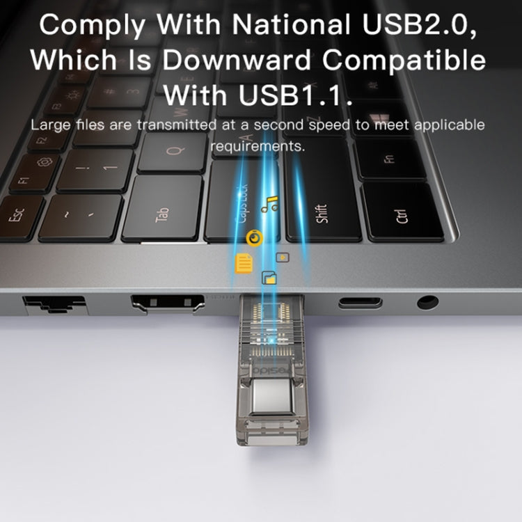 Yesido GS21 USB 3.0 to USB-C / Type-C + TF Card 2 in 1 OTG Card Reader Adapter(Gold) - U Disk & Card Reader by Yesido | Online Shopping UK | buy2fix