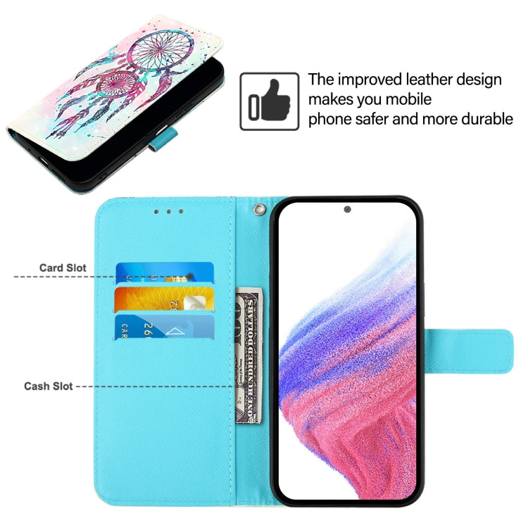 For Blackview Color 8 3D Painting Horizontal Flip Leather Phone Case(Color Drop Wind Chimes) - More Brand by buy2fix | Online Shopping UK | buy2fix