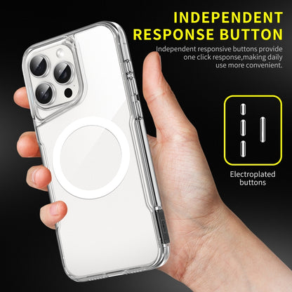 For iPhone 15 Pro Max MagSafe Acrylic + TPU Transparent Full Coverage Phone Case - iPhone 15 Pro Max Cases by buy2fix | Online Shopping UK | buy2fix