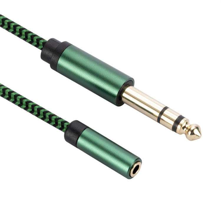 6.35mm Male to 3.5mm Female Audio Adapter Cable, Length:0.5m(Green) - Aux Cable by buy2fix | Online Shopping UK | buy2fix